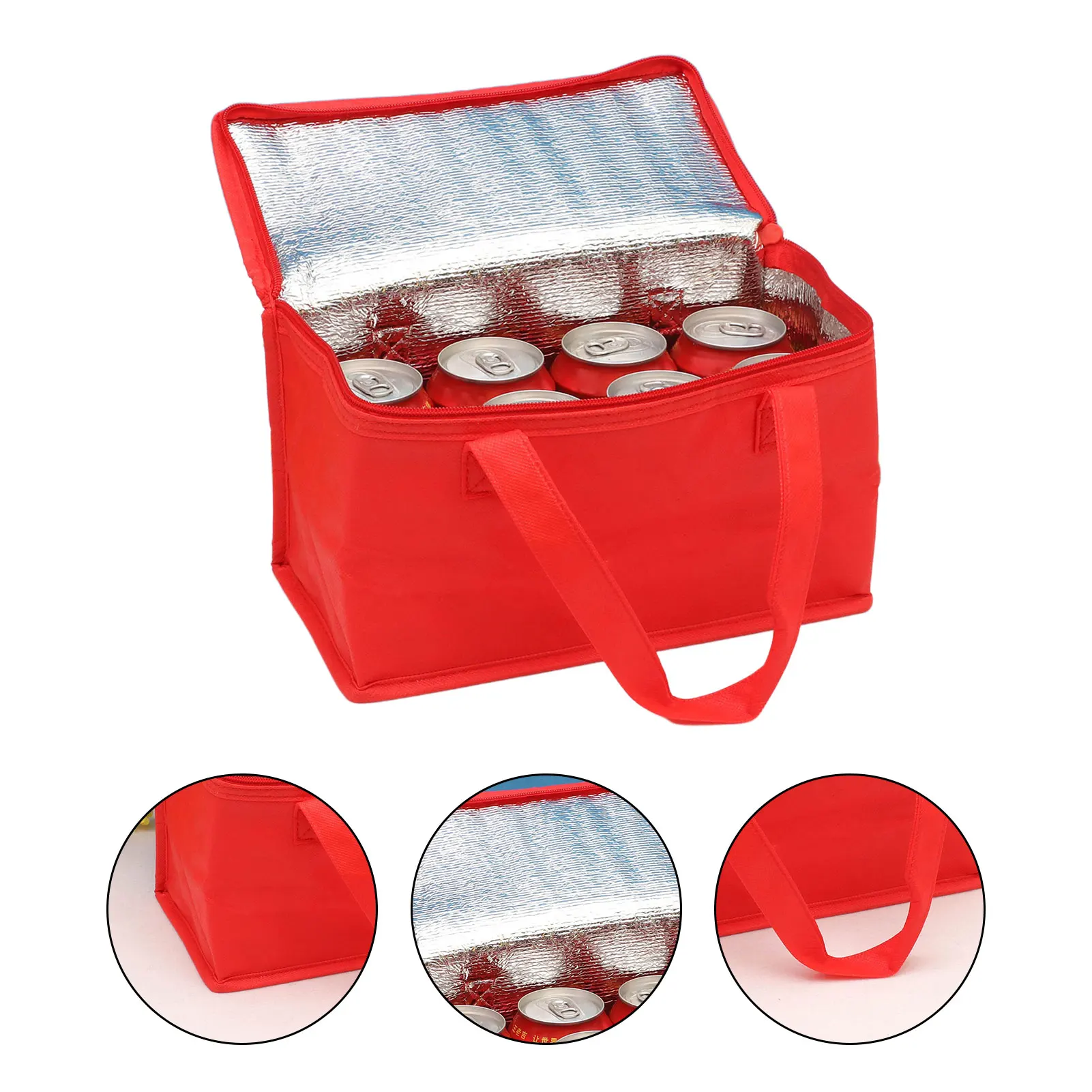 

New Waterproof Insulated Bag Cooler Bag Insulation Folding Picnic Portable Ice Pack Food Thermal Bag Food Delivery Bag Pizza Bag