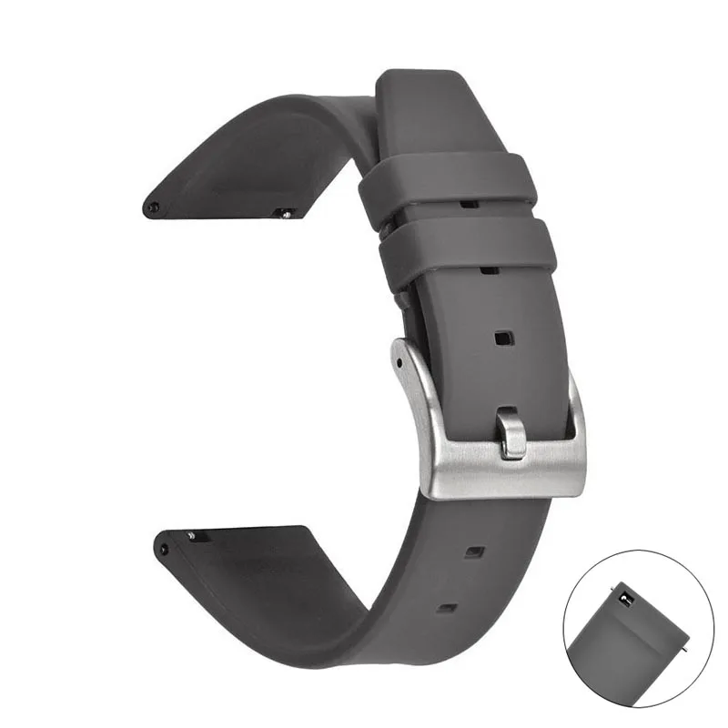 

18mm 20mm 22mm Silicone band for Huawei/Withings/Samsung Galaxy/gear s3/ Amazfit Bip Smart watch replacement Strap wristbands