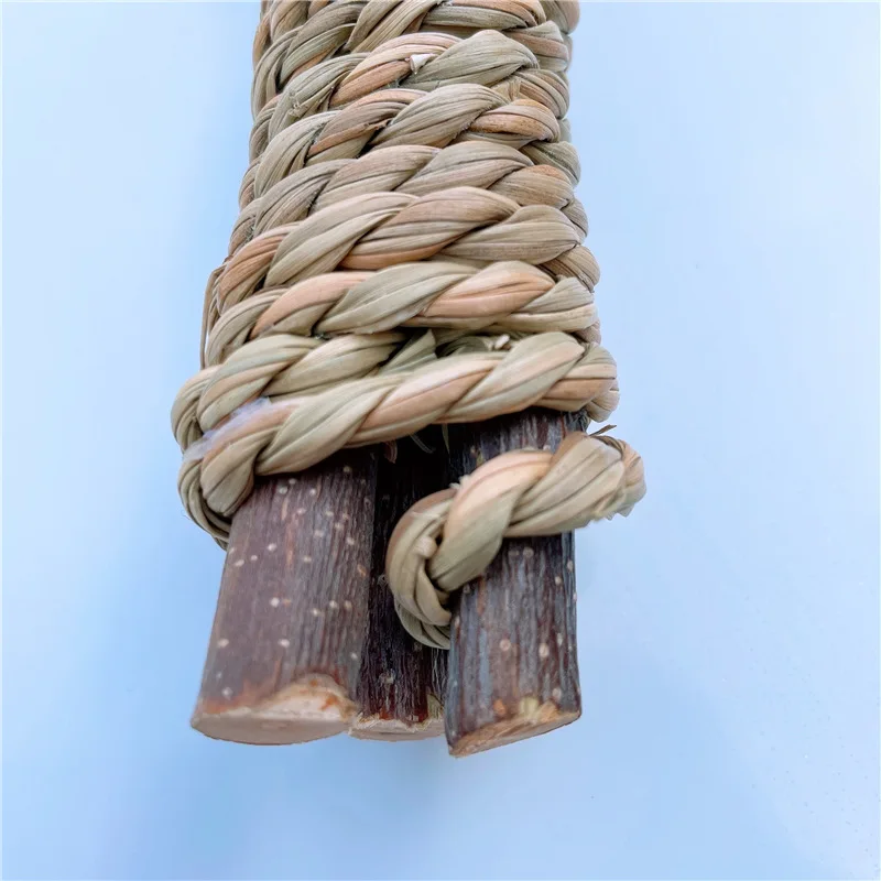 Игрушки для чистки зубов домашних животных хомяк кролик ветка дерева трава