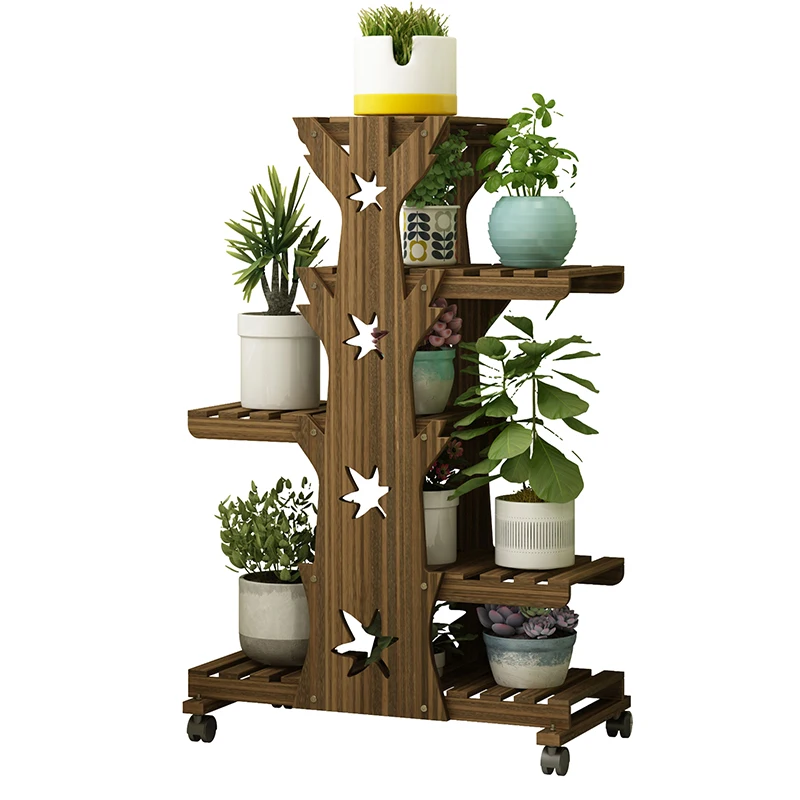 Балкон из твердой древесины Украшение Полки внутренняя и наружная гостиная