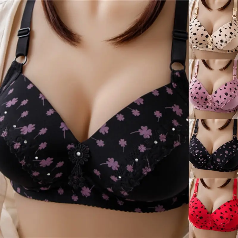 Женский бюстгальтер размера плюс для большой грудью жира однобортный Дамская