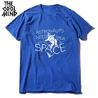 Мужская футболка COOLMIND из 100% хлопка с коротким рукавом и космическим принтом, повседневная Летняя мужская футболка, свободная футболка с круглым вырезом, мужские футболки
