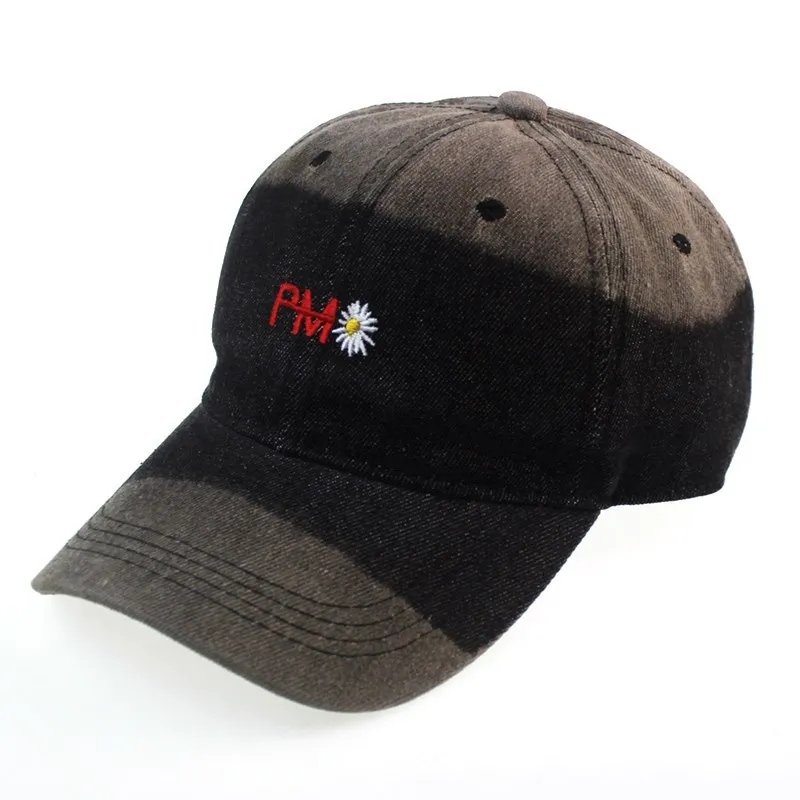 Новая бейсбольная шляпа с вышивкой хризантемы двухцветная дизайнерская Уличная