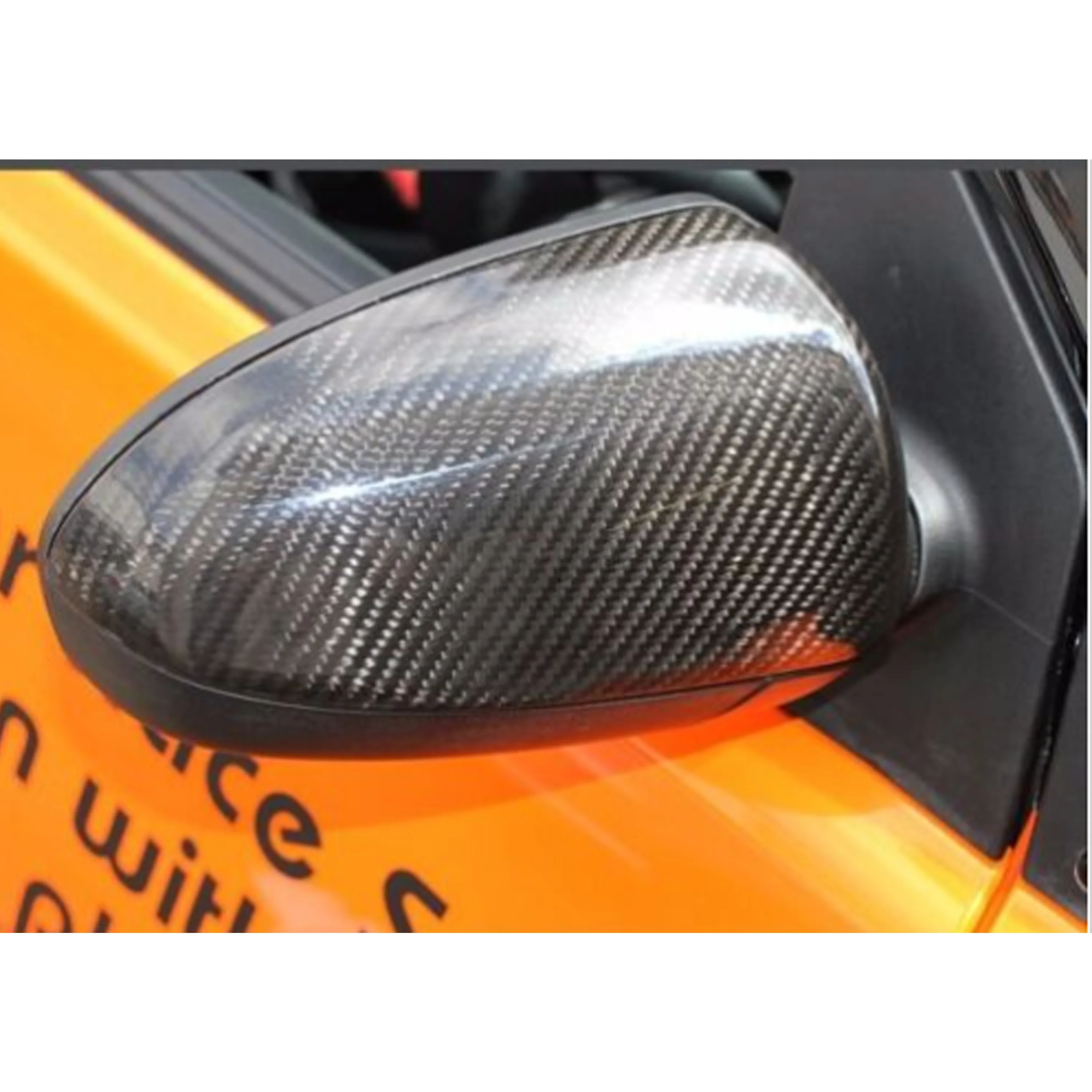 

Автомобильные аксессуары для Mercedes Benz Smart Fortwo 2009-2013, карбоновая зеркальная крышка с лентой, корпус для зеркала заднего вида