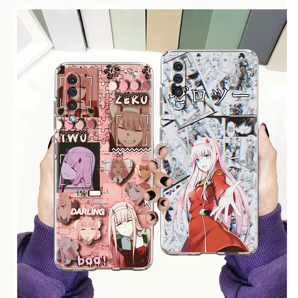 

Zero Two Darling In The FranXX Luxury Transparent Phone Case for Samsung Galaxy A12 A02 A03S A50 A70 A40 A10 A20 A30 Cover Shell