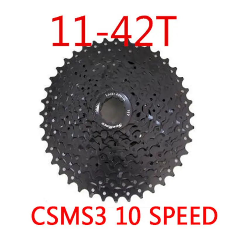 MS3 42T black Sunracing 10 скоростей CSMX3 CSMS3 11-40T 11-42T 11-46T велосипед свободного хода широкое соотношение велосипед кассета для горных велосипедов инструмент MTB маховик - Цвет: MS3 42T black