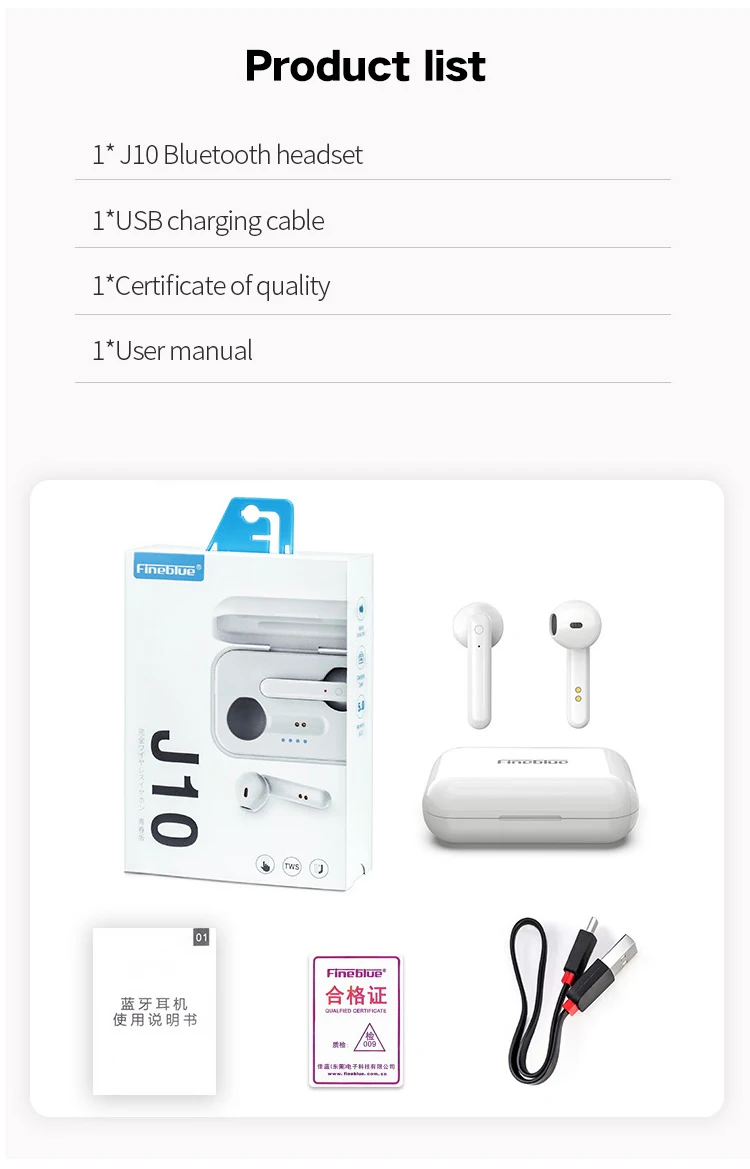Fineblue Tws беспроводные bluetooth-наушники 6D стерео супер бас двойной микрофон PK H1 чип i60 i80 i200 i500 i800 i1000 i2000 TWS