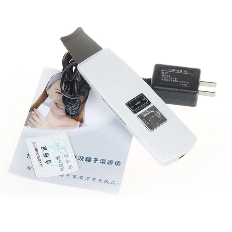 

Portable Ultrasonic Face Skin Cleaner Ion Galvanic Ultrasound Facial Cleaning Scrubber Acne Remover Clean Peeling Care Beauty