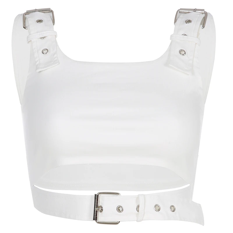 Костюм в стиле хип хоп Женская майка без рукавов короткий жилет сексуальная