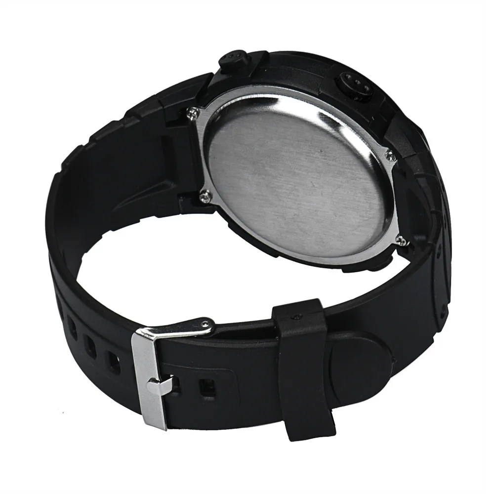 Мужские цифровые часы водонепроницаемые мужские с ЖК-дисплеем секундомером