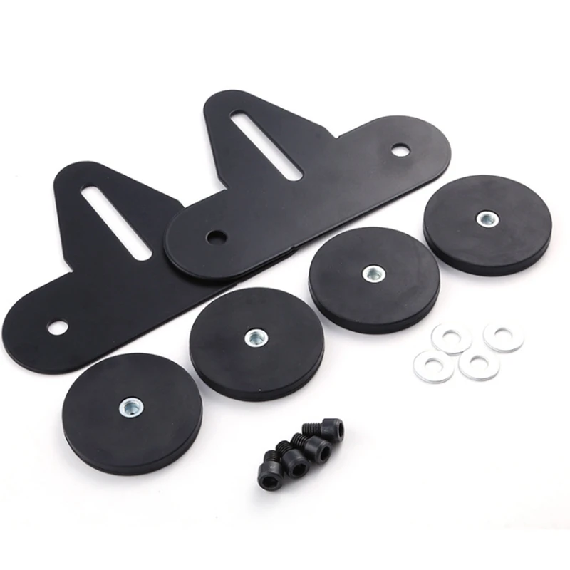 

2Pcs Car Roof LED Light Bar Durable Mount Bracket Strong Magnetic Base Holder for SUV Roof Bar Holder