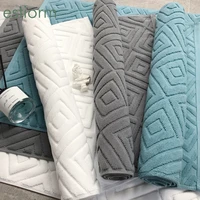 luxury jacquard thickened cotton bath mat absorbent floor towel for hotelspa bath rugsoft non slip bathroom mat and carpet