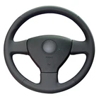 Искусственная кожа, для автомобилей Volkswagen VW Golf 5, Passat B6, Jetta 3 чехол рулевого колеса автомобиля-2005, Tiguan Touran 2010-2007