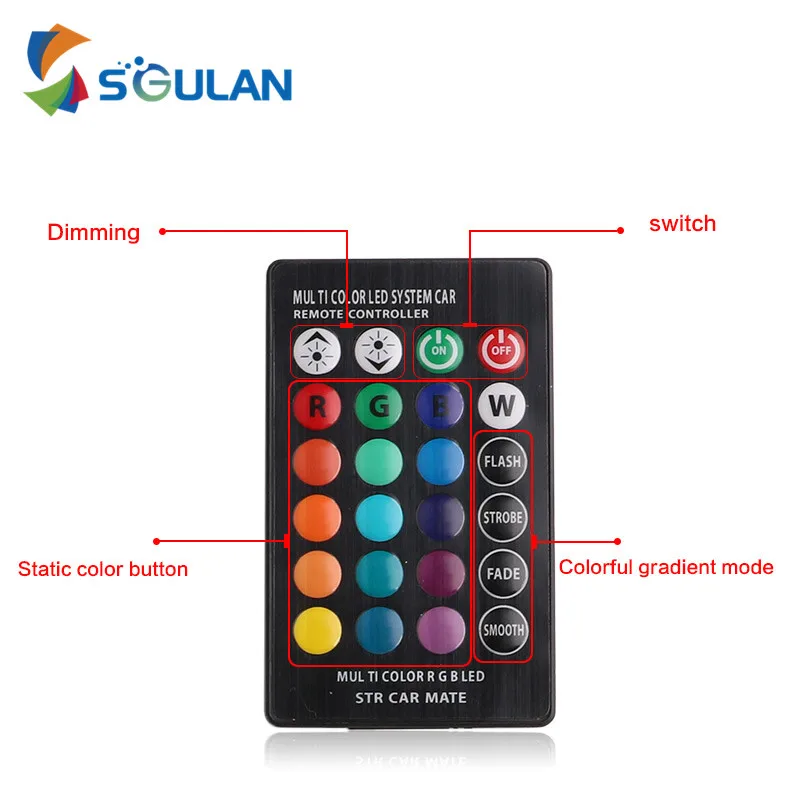 1 комплект T10 W5W RGB светодиодный лампы Авто Ширина индикаторная лампа силикона с