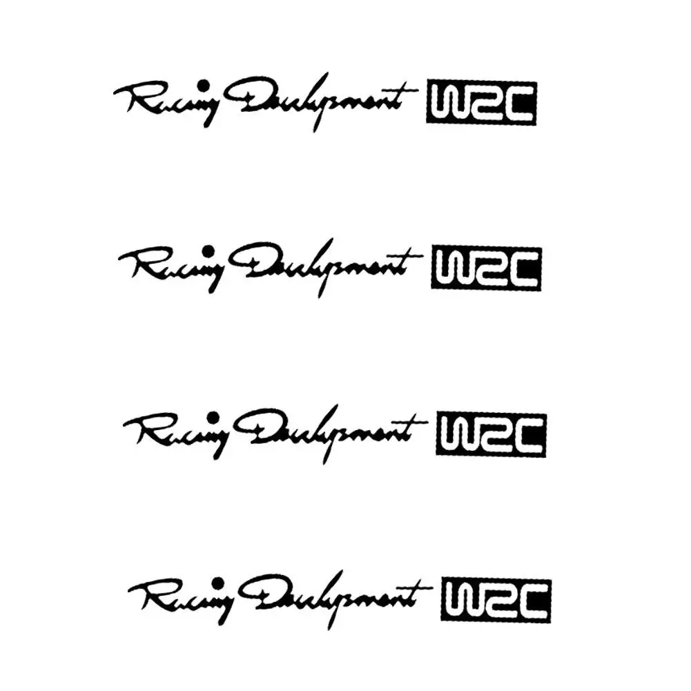 4 шт. WRC дверные ручки наклейки настенные ралли автомобиль Тормозные колодки для