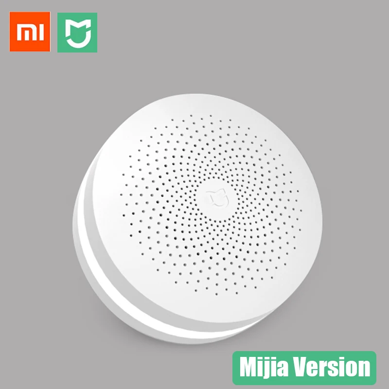 Обновление mi jia умный дом Многофункциональный шлюз 2 хаб сигнализация интеллектуальная онлайн радио ночной Светильник Колокольчик для xiaomi