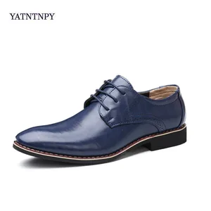 Мужские кожаные оксфорды в британском стиле; Цвет черный, синий; удобная обувь ручной работы; мужская обувь на плоской подошве; обувь Bullock на шнуровке