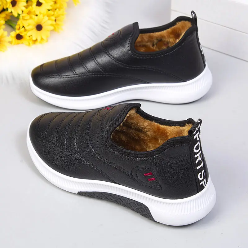 

Women's Loafers Winter Plus Velvet Thick Warm Ankle Show Boots Women Casual Mother Shoes Cold-proof Comfortable Short Boots