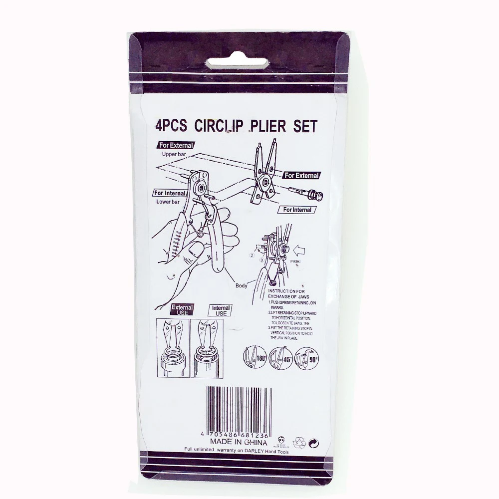 

quality Four-in-one 4in1 multifunction circlip pliers / pliers snap ring pliers card straight outside Free shipping
