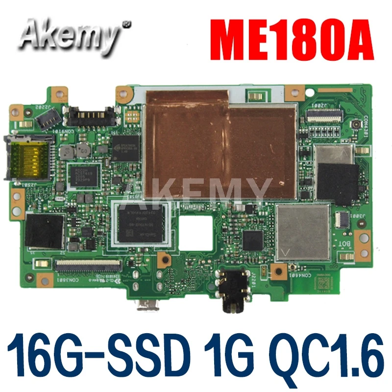 

Akemy For Asus MeMO Pad HD 8 ME180A ME180 Tablets motherboard MAINBOARD logic boardK00L 100% TESED OK W/ 16G-SSD/1G/qc1.6
