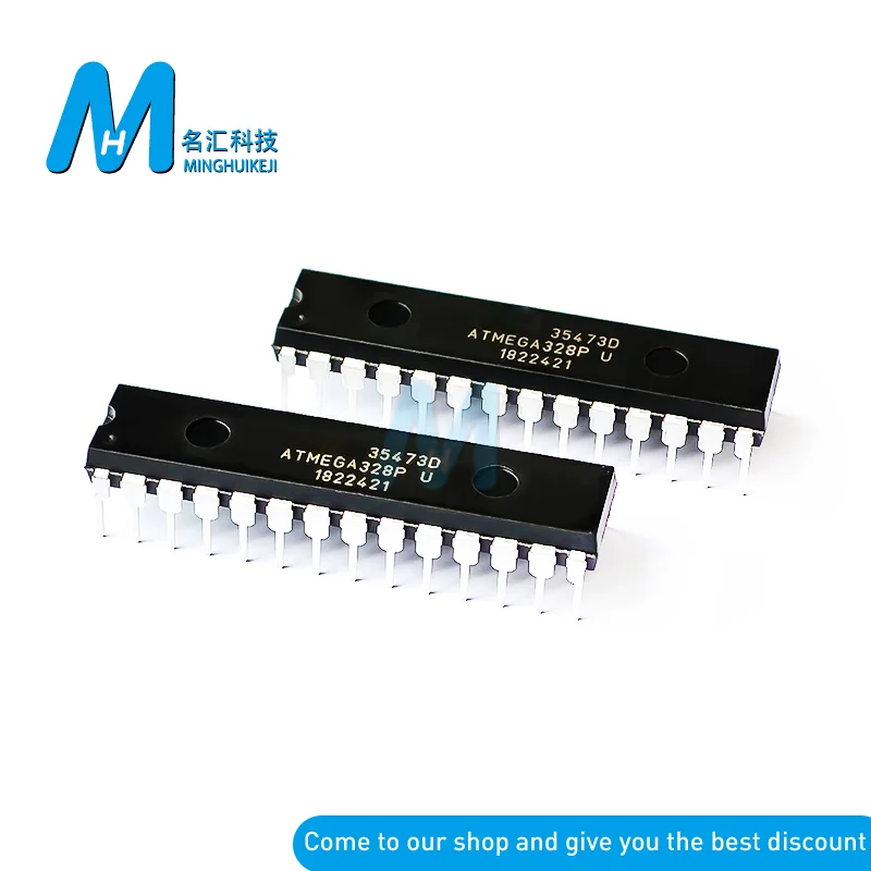 1 шт. Atmega328 328 оригинальный Pu Microcontroler Mega328 микроконтроллер Dip28 чип Atmega328p Dip 28 из
