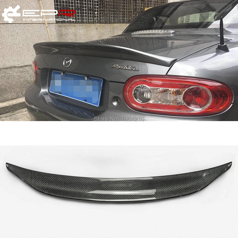 Для MX5 NC NCEC Roster Miata EPA Тип 3 2009 2015 углеродное волокно задний спойлер багажника хвост