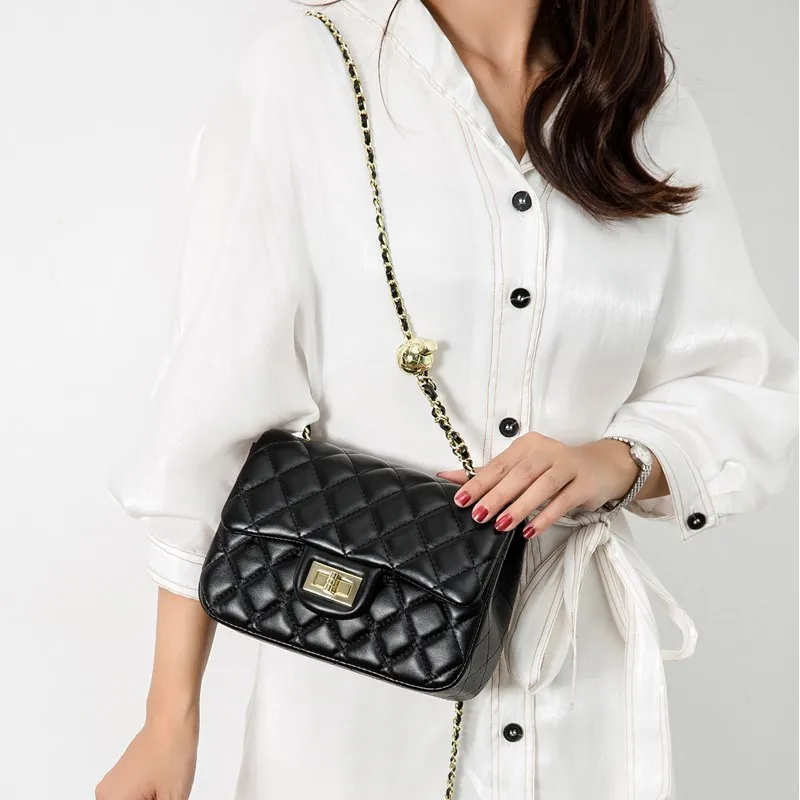 

Square Quilted bags 2021 women's brand Designer Shoulder Bag Crossbody Bags For Women Flap Chain Purses and Handbag Sac A Main