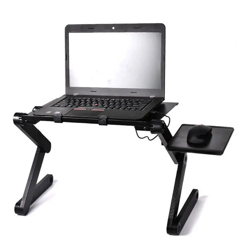 

Adjustable Portable Folding Laptop Desk Computer Table Stand Tray for Bed Useful Side Tables Furniture Living Room Table