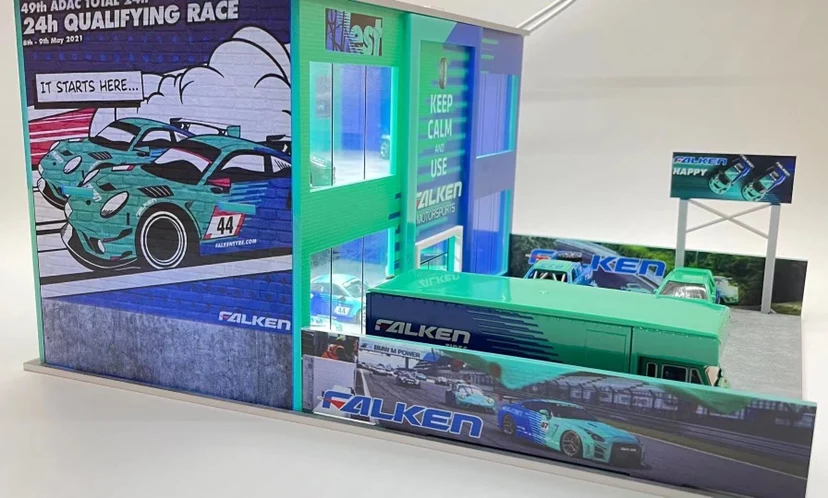 1:64 FALKEN двухслойные брюки станция сцены диорама светодиодный светильник| |