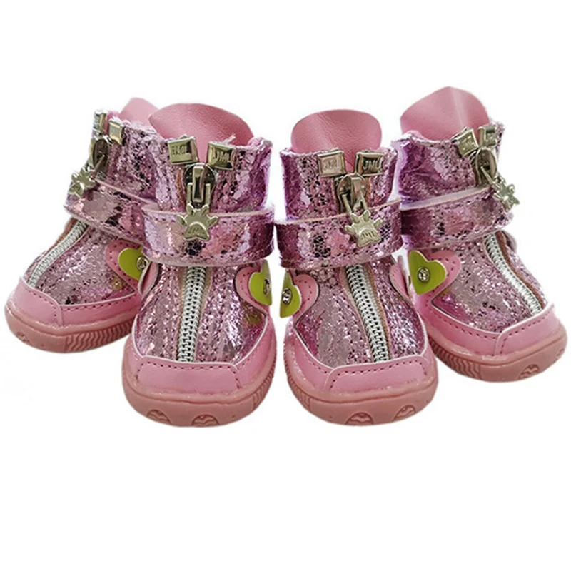 

Pet Dog Shoes Blinging Breathable Soft Bottom Shoes Reflective Breathable Mesh Dog Boots Dogs Anti Slip Pets Dogs Paw Protection