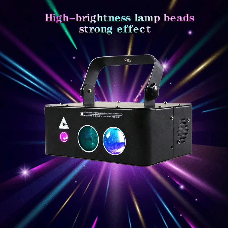 

Лазерный луч RGB с узором воды, проектор для дискотеки, сценическое освещение для вечерние ринки, свадьбы, праздника, бара, клуба, сценическое ...