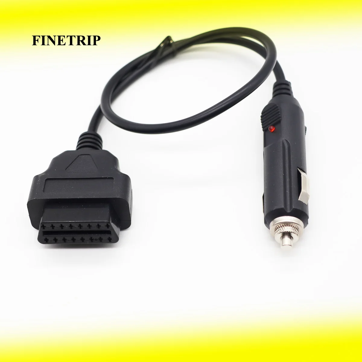 OBDII OBD2 Power Supply Cable 16Pin Female to Car Cigarette Lighter 12V DC Power Source OBD 2 Female Connector Cable Adapter