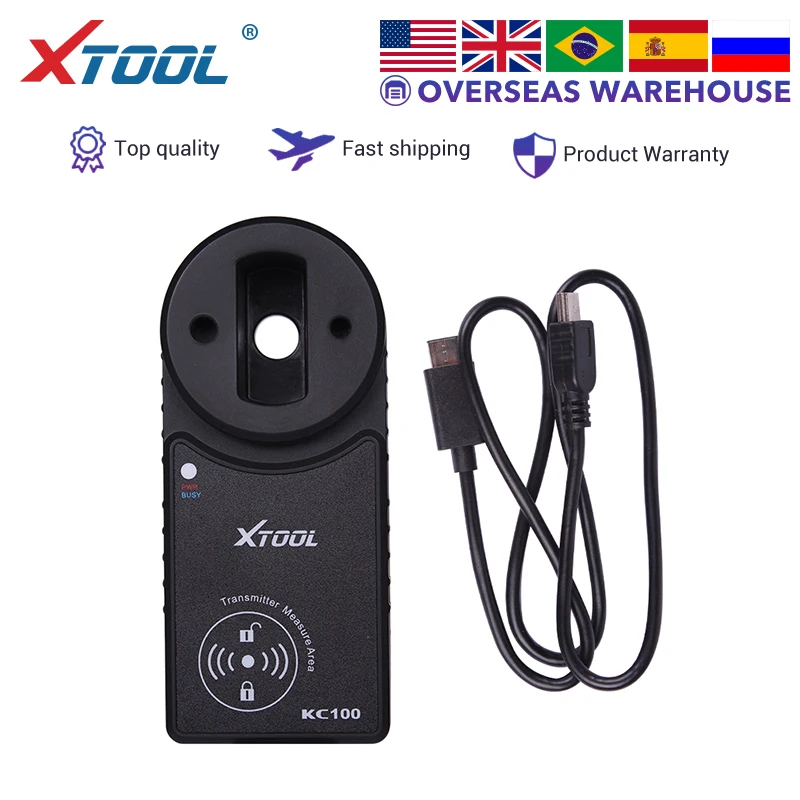 Программатор автомобильных ключей XTOOL KC100 для X100 PAD2 VW4 и 5th IMMO оригинал|obd2 j1962|j1962