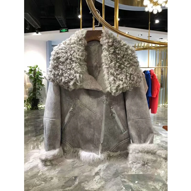 9,11 Новое поступление куртка из натуральной кожи женская куртка из натурального меха уличная мотоциклетная короткая куртка женская зимняя куртка