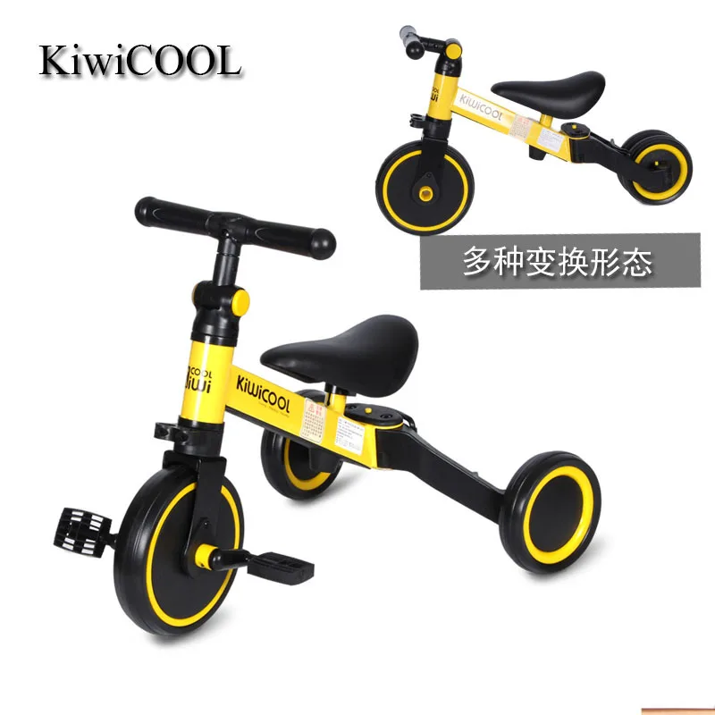 

Детский трехколесный велосипед 3 в 1, детский скутер, балансировочный скутер, ненадувной 3-колесный велосипед для езды на 1-6 лет