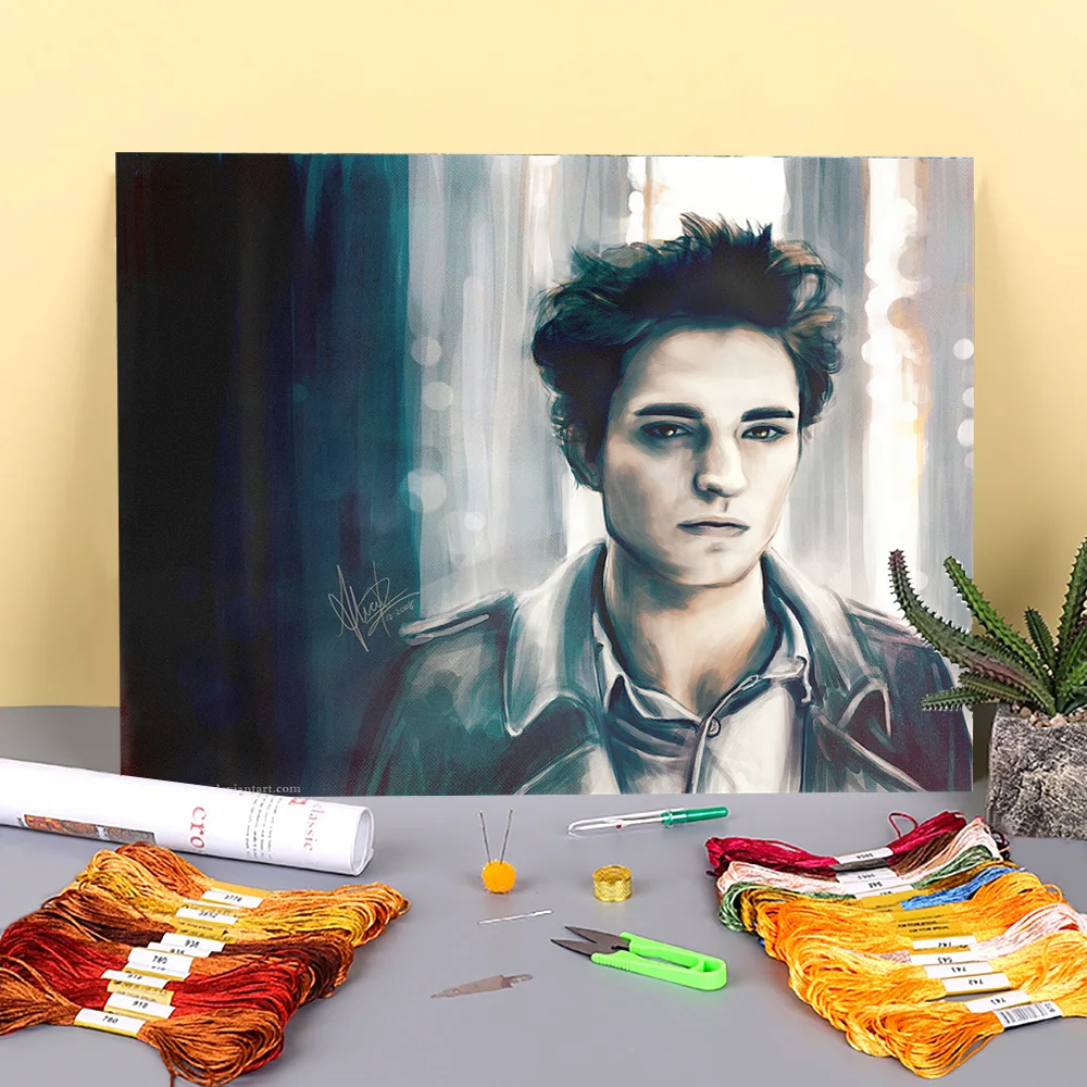 

Каракулей с напечатаным холстом 11CT вышивка крестом, Полный Набор для вышивания DMC Темы ручной работы Вязание Швейные Ремесло посылка Счетны...