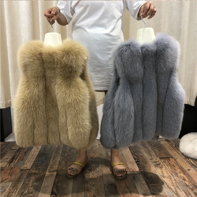 ZDFURS* натуральный Лисий меховой жилет для женщин Зима Осень Теплый Женский жилет без рукавов из лисьего меха женский цветной натуральный короткий жилет