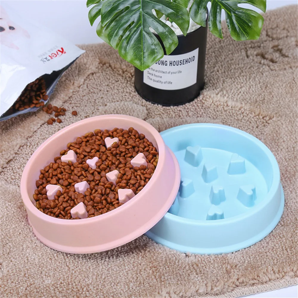 

Pet Feeder Portable Feeding Food Bowls Puppy Dog Cats Slow Down Eating Feeder Dish Bowl Prevent Obesity Dogs Bowl Accessories