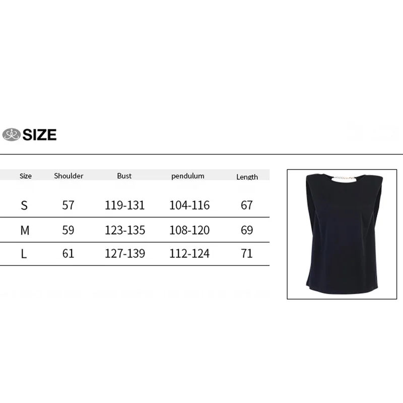 

Fashion sexy halter tops women's European and American ins new sleeveless temperament shoulder pad vest design sense