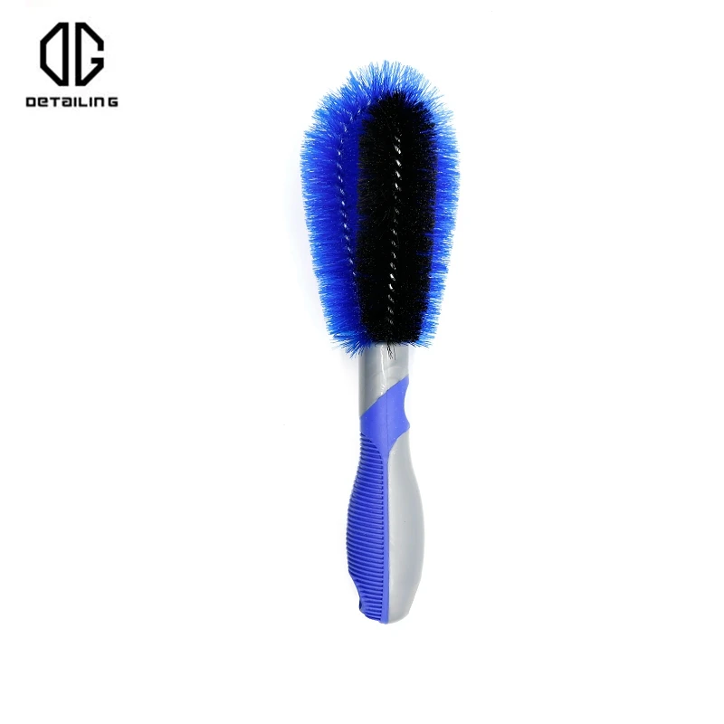 Щетка с мягкой пластиковой щетиной для мойки колесных шин автомобилей и