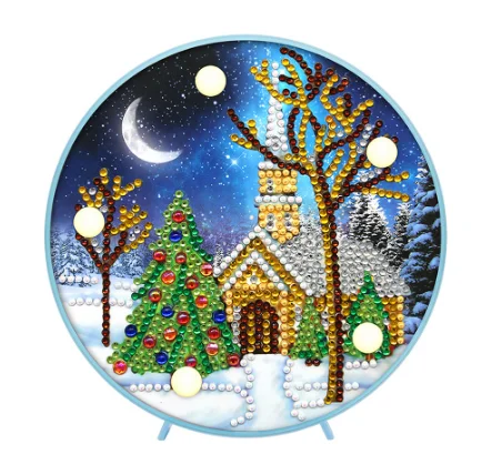 Прямая поставка сделай сам специальная форма алмазная живопись светодиодный