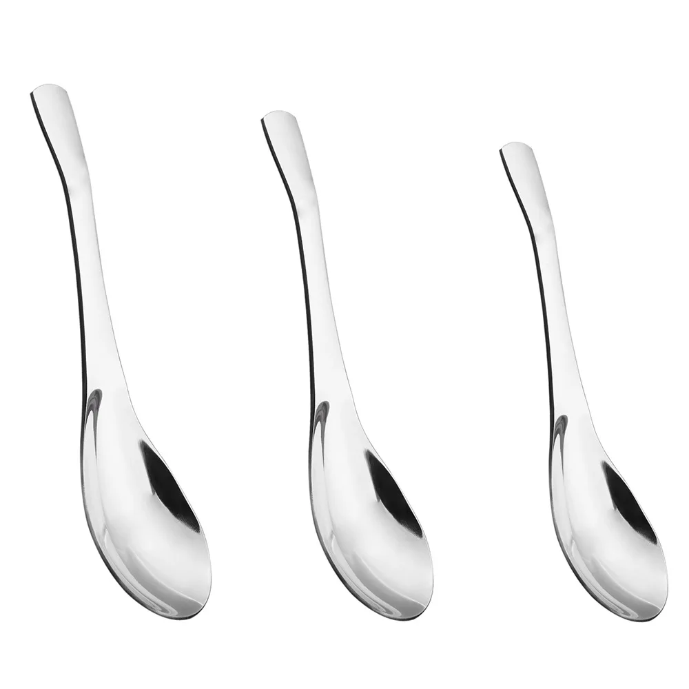 

Creative Steel Round Bottom Spoon Large Medium-sized Home Spoon