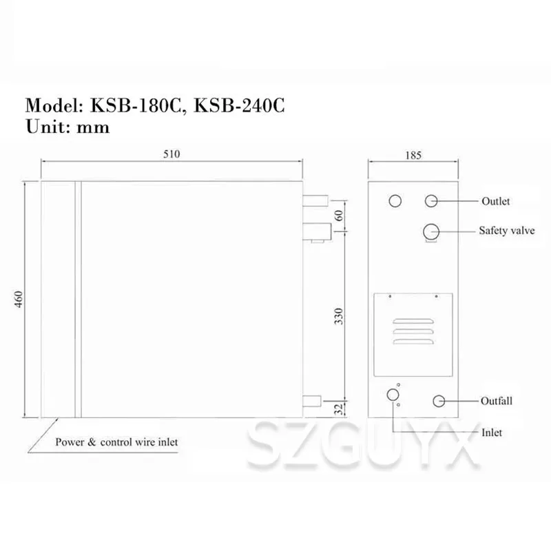 Паровой двигатель для дома и ванной 220 В/380 В коммерческий Электрический
