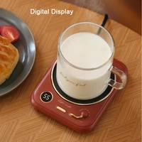 24h constant temperature coffee mug warmer timer office heating coaster smart thermostatic heating pad auto off cup warmer plate