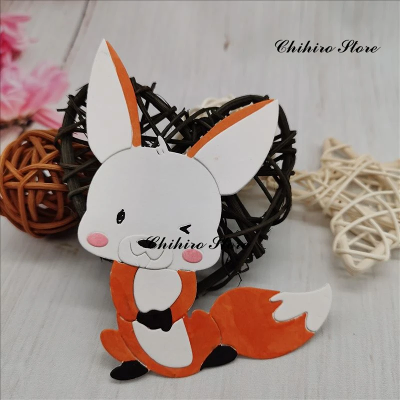 Лиса поздравительная открытка декоративные металлические штампы трафареты для