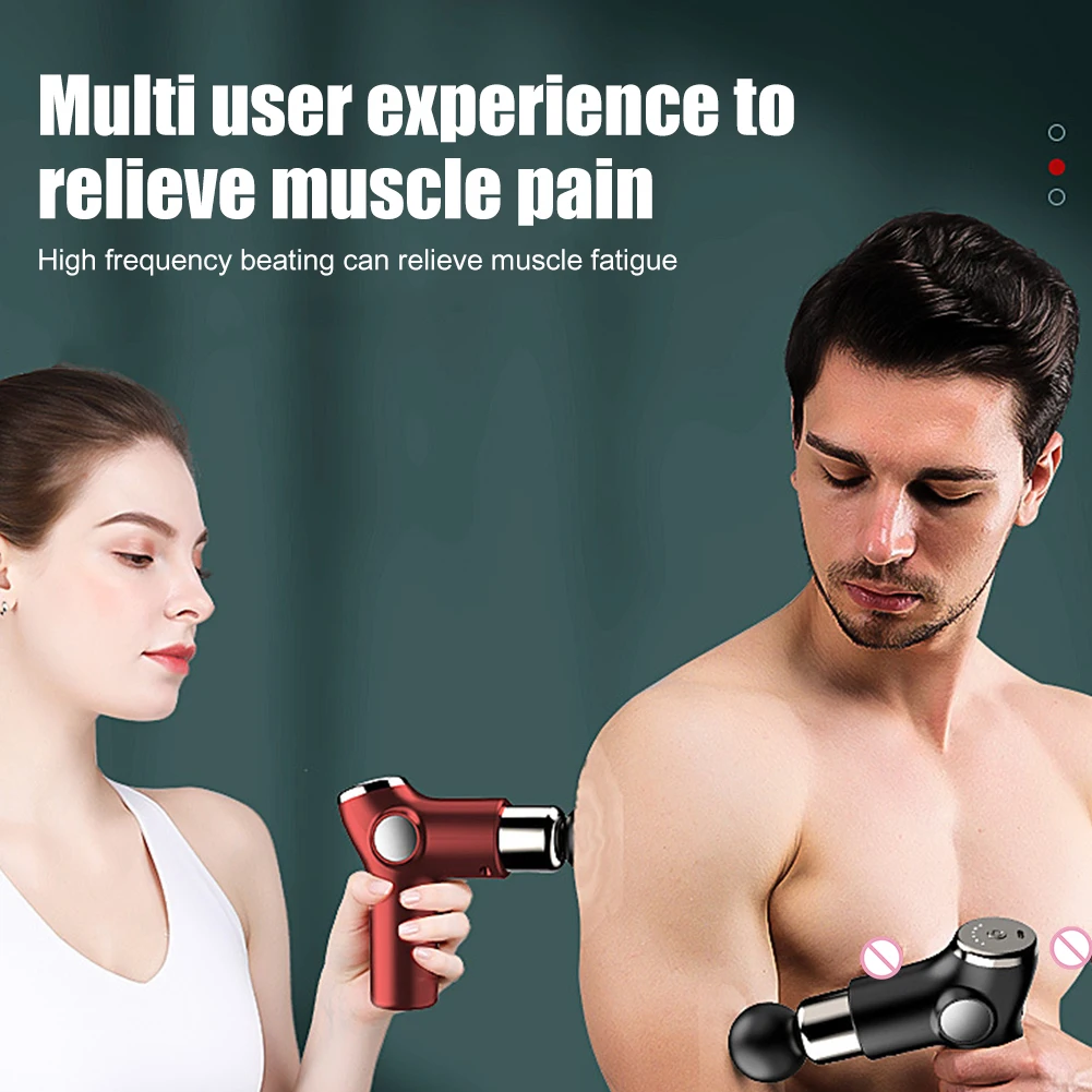 

Мини-массажер для глубоких тканей с ЖК-дисплеем, пистолет для массажа мышц, тела, плеч, шеи, занятий спортом, релаксация, снятие боли в мышцах