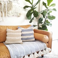 kussenhoes pillowcase borduurwerk getuft tassleskussensloop handgemaakte voor thuis decoratie sofa bed 45x45cm