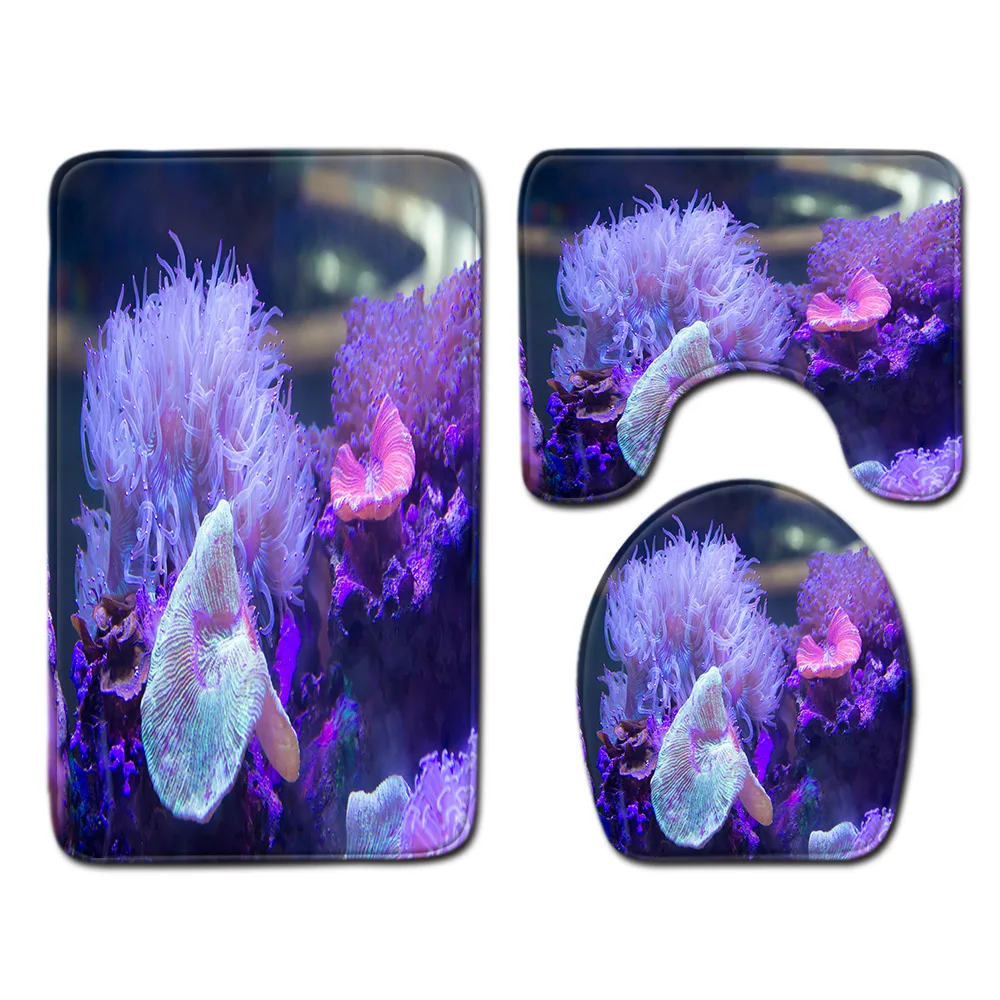 3D подводный коврик для ванной комнаты Противоскользящий и душа подставка