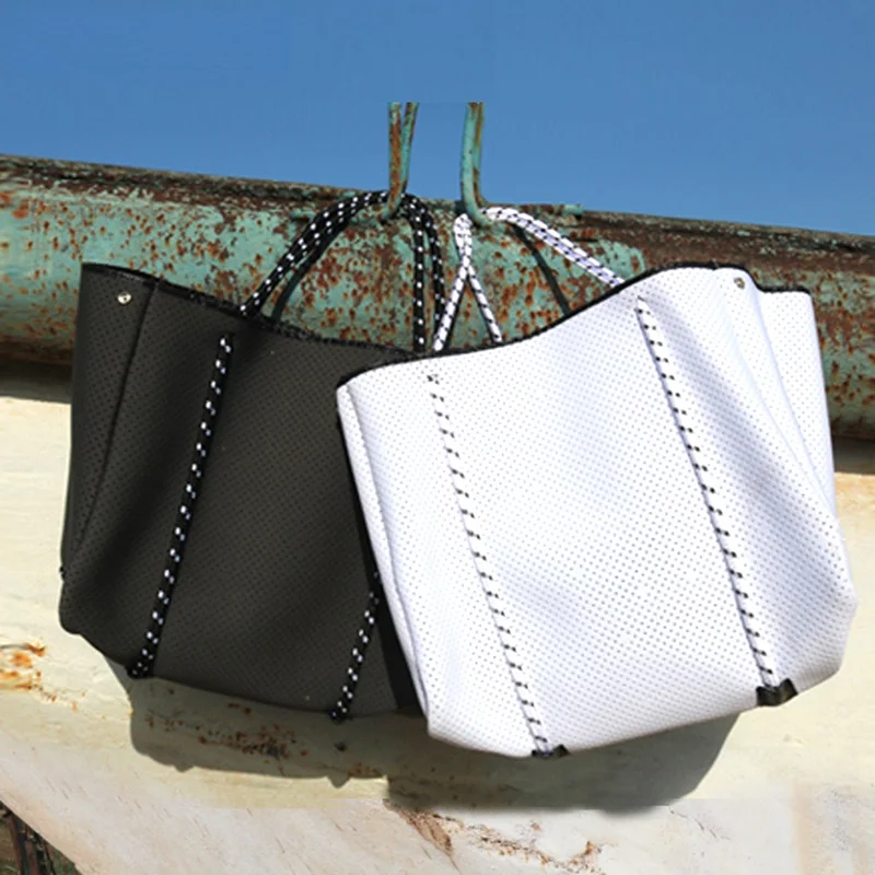 

Large-capacity Neoprene Breathable Bag Casual Tote Bag for Women Top-Handle Bags Shoulder Bags Summer Luxurious Travel Beach Bag