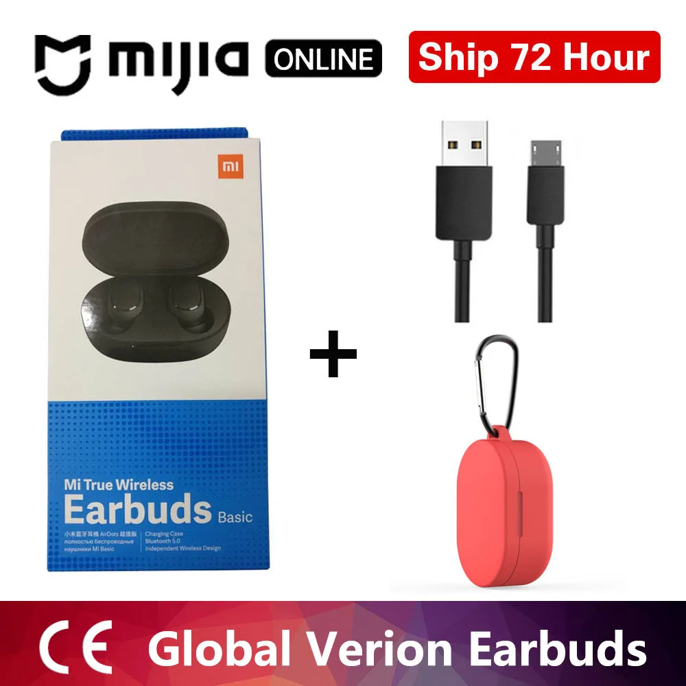 redmi leisure red Xiaomi Redmi Airdots TWS Bluetooth наушники стерео бас BT 5,0 наушники с микрофоном свободные Наушники управление AI - Цвет: redmi leisure red